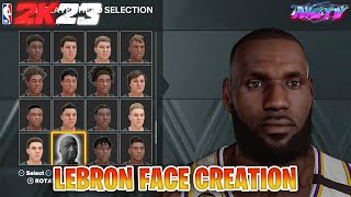 BEST NBA 2K23 LEBRON JAMES FACE CREATION - Next Gen and Current Gen #nba2k23