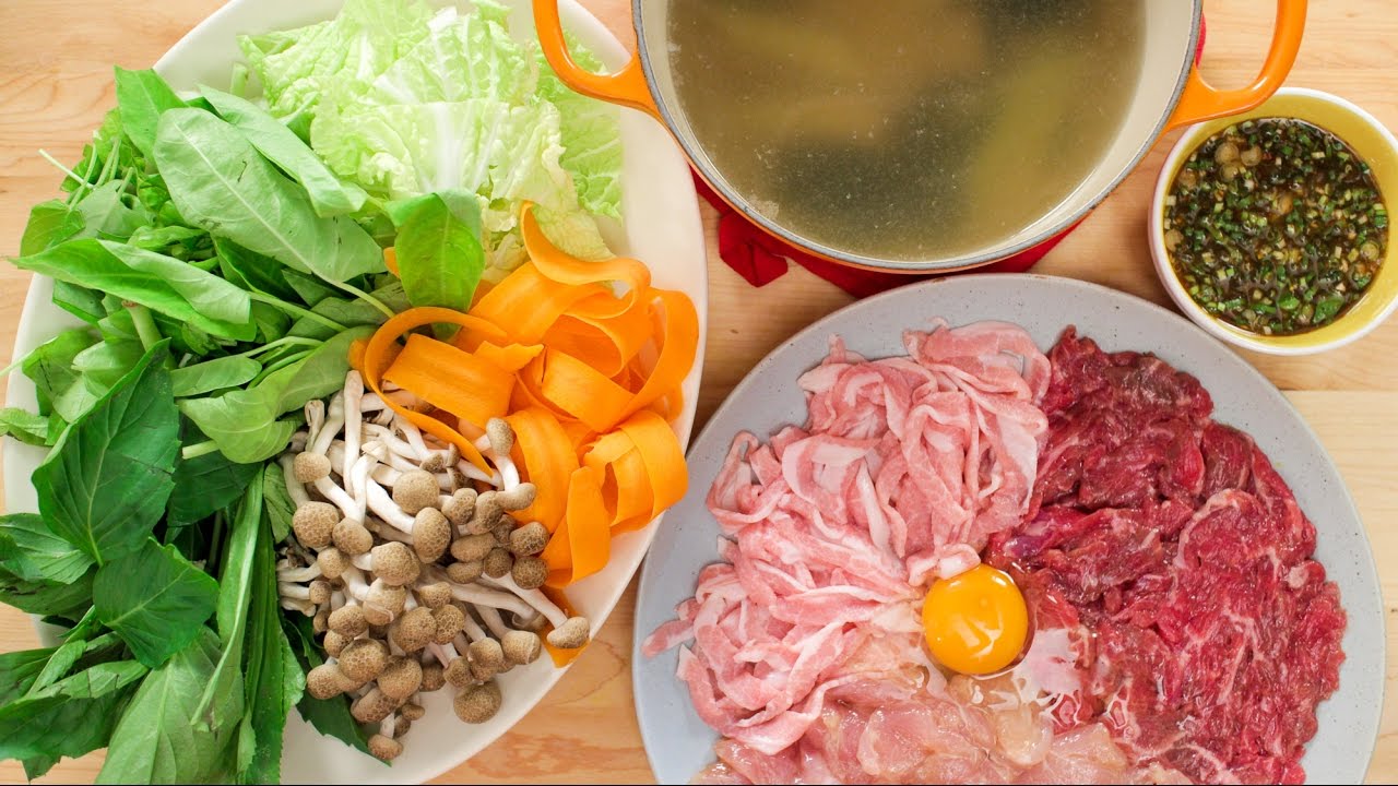 Thai Hot Pot Recipe Jim Jum Hot Thai Kitchen