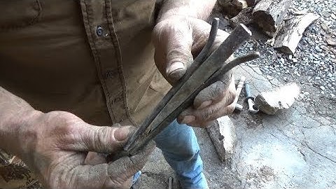 Blacksmithing - Forging A Railroad Spike Plug and Feather Rock Splitting Wedge Set