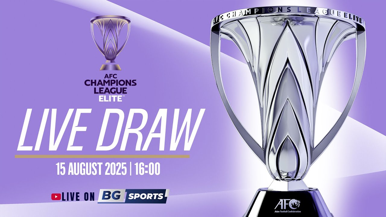 LIVE🔴 :  League Stage Draw | AFC Champions League Elite™ 2025/26