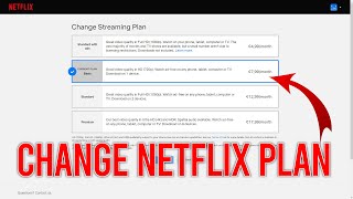 How to CHANGE Your Subscription PLAN on Netflix | Tutorial