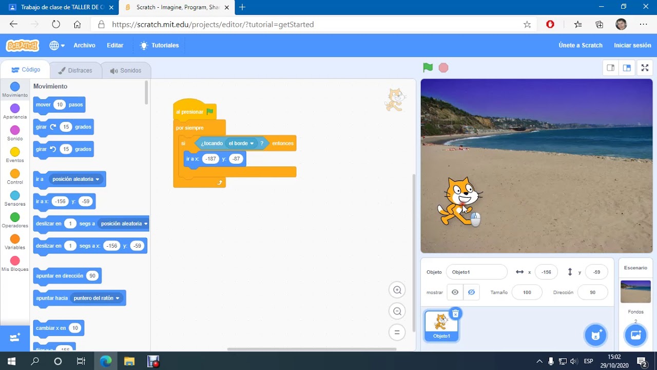 scratch basic animation part 1 - youtube Images High... Manipulando el fondo Scratch - YouTube