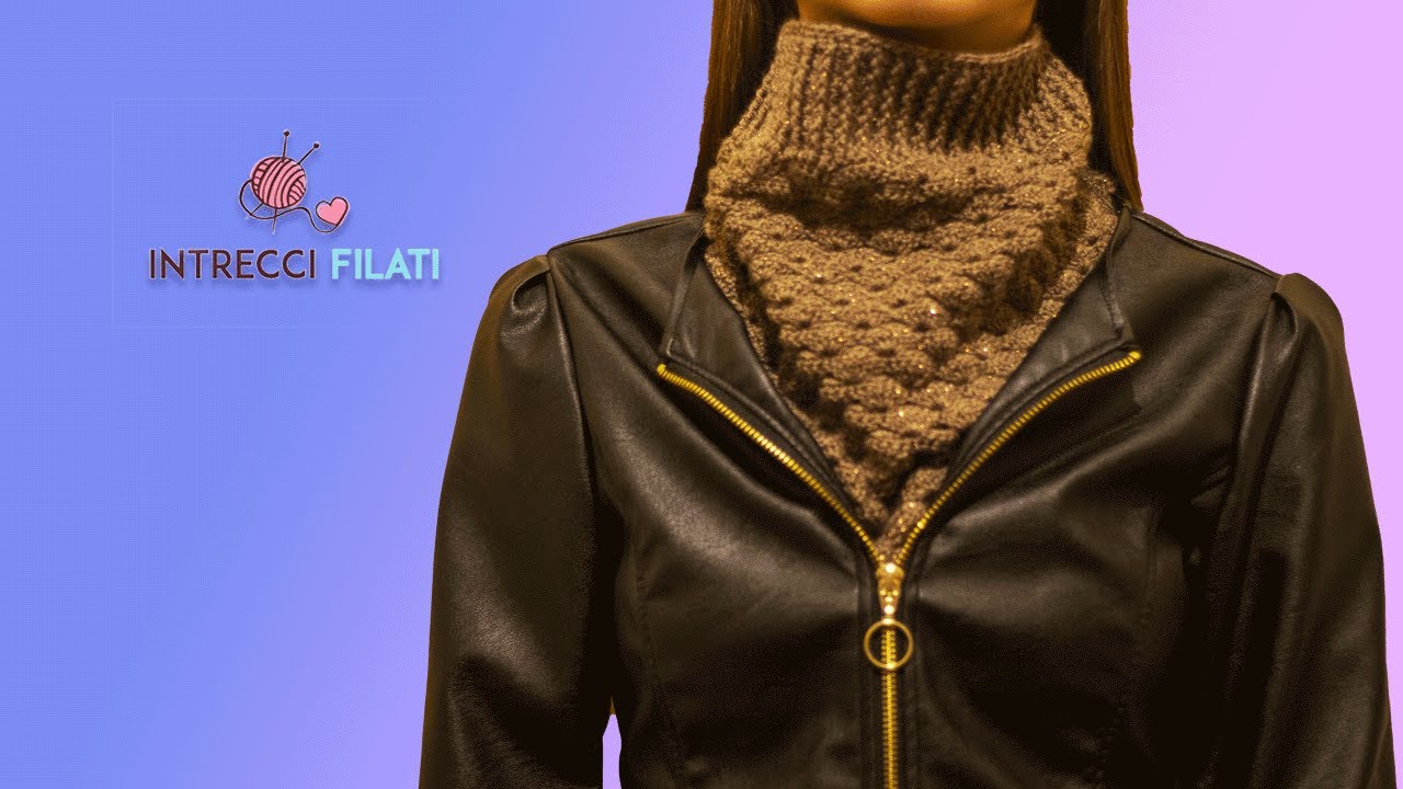 Scaldacollo sottogiacca uncinetto