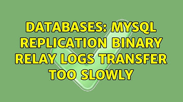 Databases: MySQL Replication binary relay logs transfer too slowly