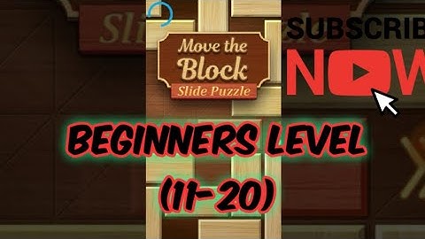 #movetheblock #movewithash Move the Block: slide puzzles. #Beginnerlevel (11-20)