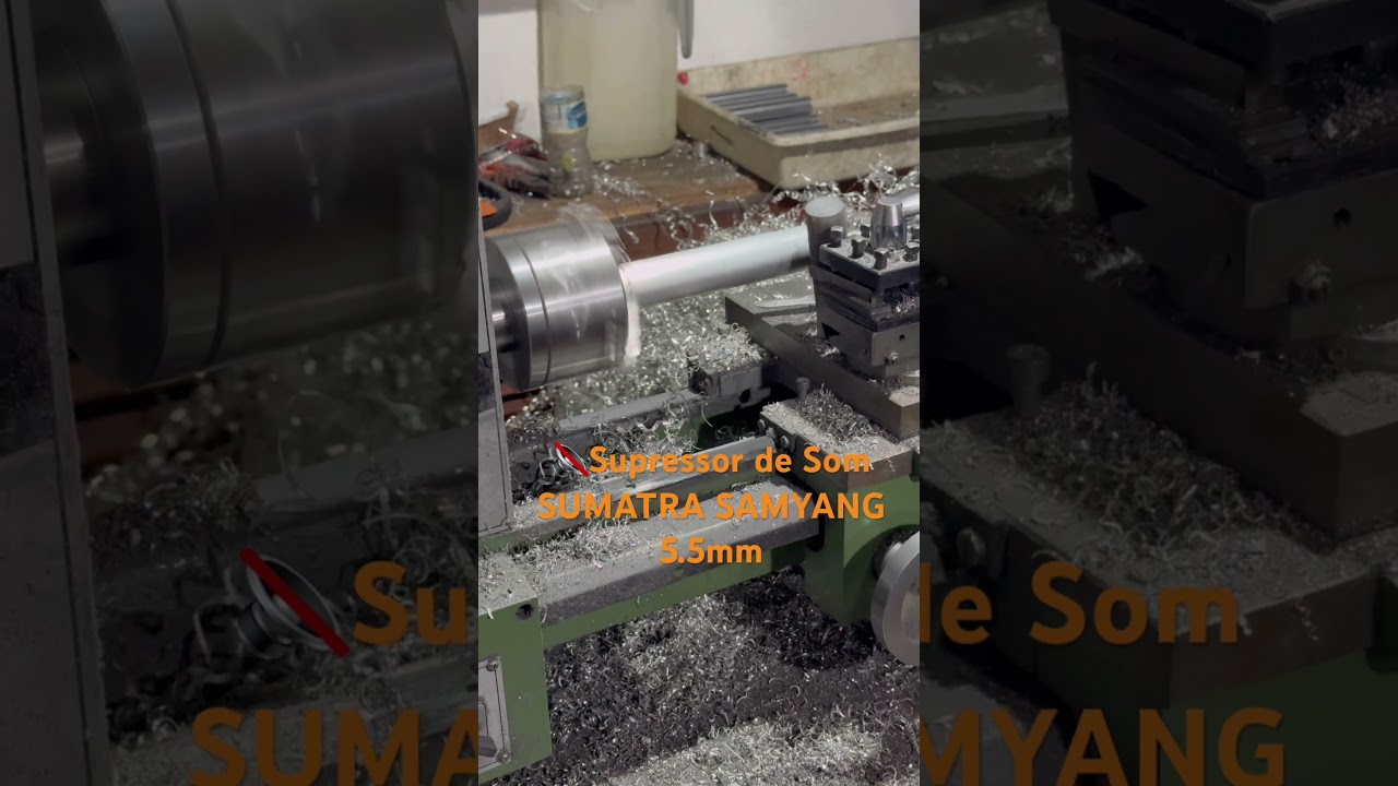 🔇Supressor de Som MANÉ VINAGRE 20 cm CARABINA PCP SUMATRA SAMYANG 5.5mm. 