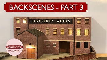 Detailing and adding LED lights to a scratch built factory for Deansbury Town’s backscene | 005