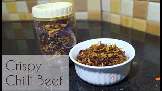 Burmese Crispy Fried Chilli Beef | Balachaong |  Balachaung Kyaw | Fried Beef | Burmese Food