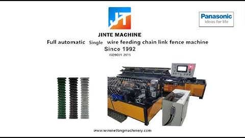 Full automatic diamond mesh chain link fence machine for Indian market