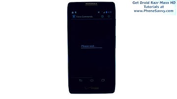 Motorola Droid Razr Maxx HD - How Do I Voice Dial