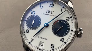 IWC Portugieser 7 Day Blue Panda IW5007-15 IWC Watch Review