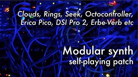 Modular synth self-playing patch: Seek, Rings, Clouds, Pico, Mother-32 etc "Sickle Moon"