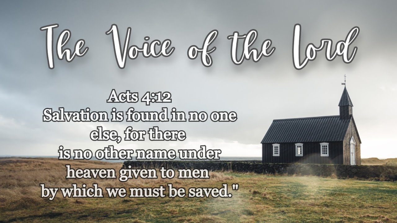 Acts 4 12 The Voice Of The Lord July 11 21 By Pastor Teck Uy Youtube Acts 4 12 The Voice Of The Lord July 11 21 By Pastor Teck Uy Youtube