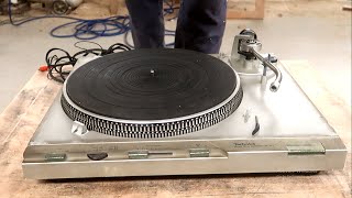 Technics brand vinyl player restoration // Restoring antique vinyl  players