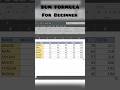 Excel Sum Formula #excel #excelshortcuts #exceltricks #basictoadvance