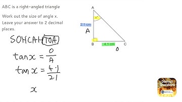 Geom G5 Trigonometry: Find Angle - OnMaths.com GCSE Maths Revision