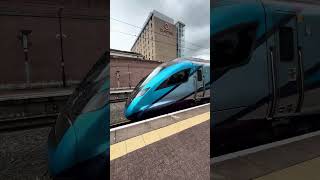 Transpennine Express class 397 Civity departing Manchester Airport for Glasgow Central.