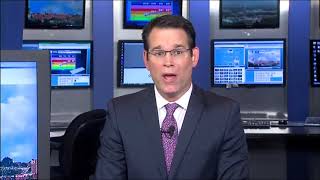 Man shouts at local news weather team for tornado warning coverage during NBA game