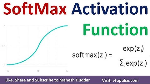 SoftMax Activation Function in Neural Networks SoftMax function Solved example by Mahesh Huddar