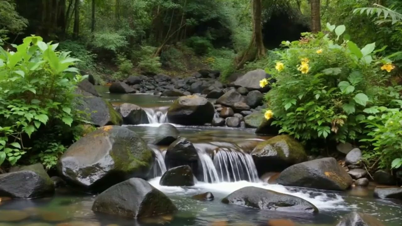 Calming River Sounds with Birds 🕊️ Anxiety Relief Nature Sounds for Deep Relaxation