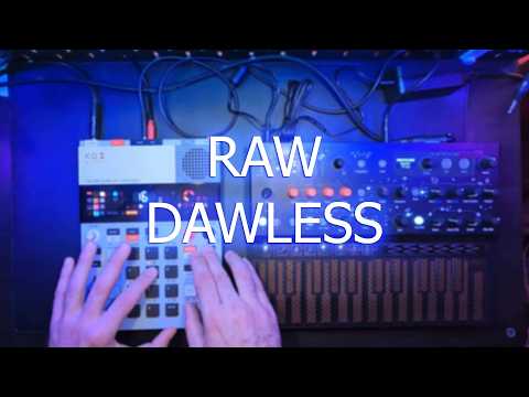 Raw DAWLESS Live Techno Jam | EP-133 K.O. II + MicroFreak (First Experiment)