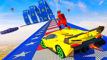 Superhero Mega Ramps: GT Racing Car Stunts Game -  Impossible stunts driving game - Android GamePlay