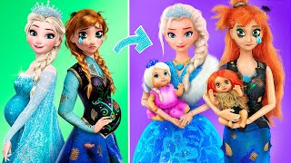 Elsa and Anna Became Mommies / 32 Baby Doll Hacks and Crafts