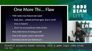 Lou Xun - Stateful property-based testing: with a game logic case study - Code BEAM Lite Berlin 18 screenshot 5