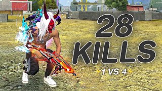 SOLO VS SQUAD || 28 KILLS || OLD COBRA MP40 POWER IS BACK🔥!!!