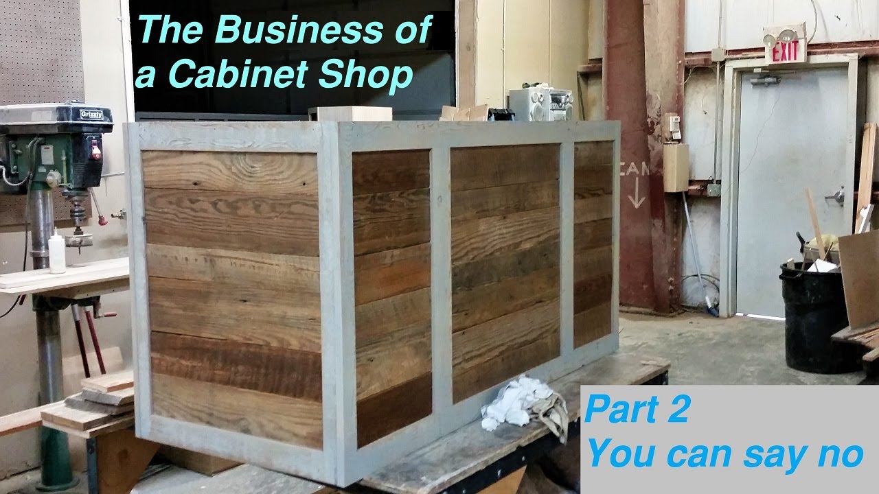 The business of a cabinet shop. pt 2 - YouTube
