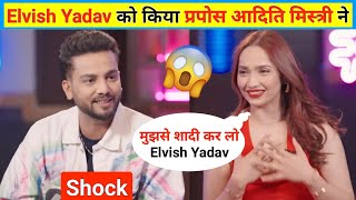 Elvish Yadav Shocking Reaction,Aditi Mistry Propose Elvish Yadav To Marriage Elvish Yadav Podcast