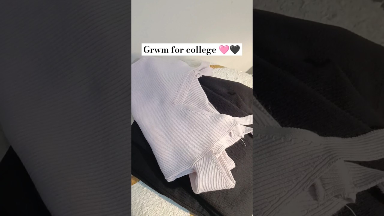 Grwm for College #grwm #college #outfit #outfitinspiration #dailyshorts #grwmforcollege #viral