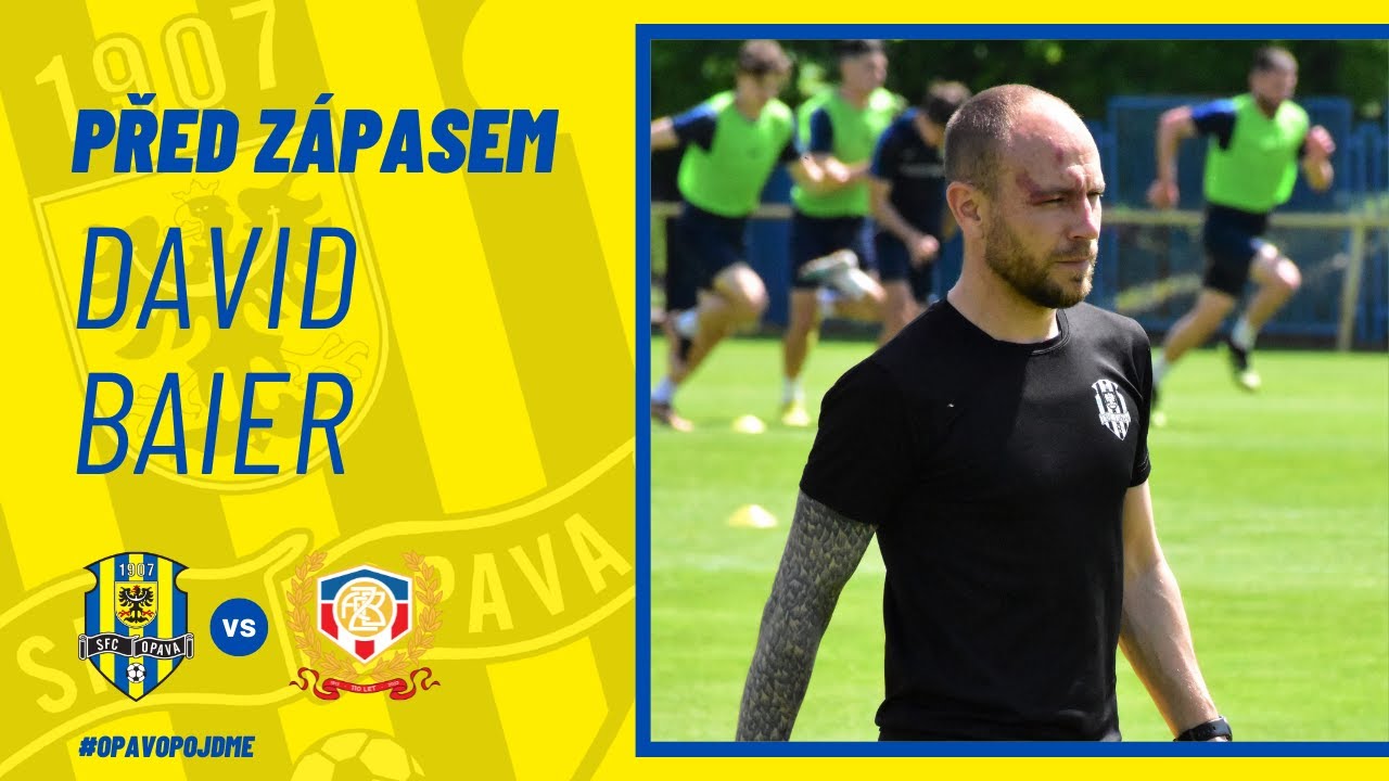 PŘED ZÁPASEM • David Baier před sobotním utkáním se Zbrojovkou Brno