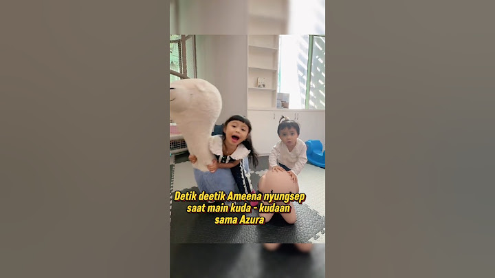 Detik detik Ameena nyungsep saat main kuda kudaan sama Azura #ameena #attahalilintar #azura