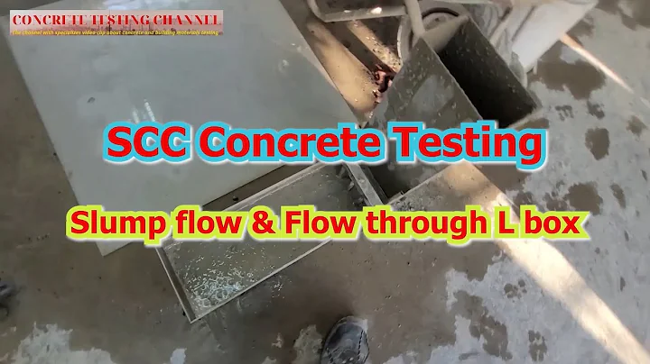 L Box & Slump flow test for SCC Concrete
