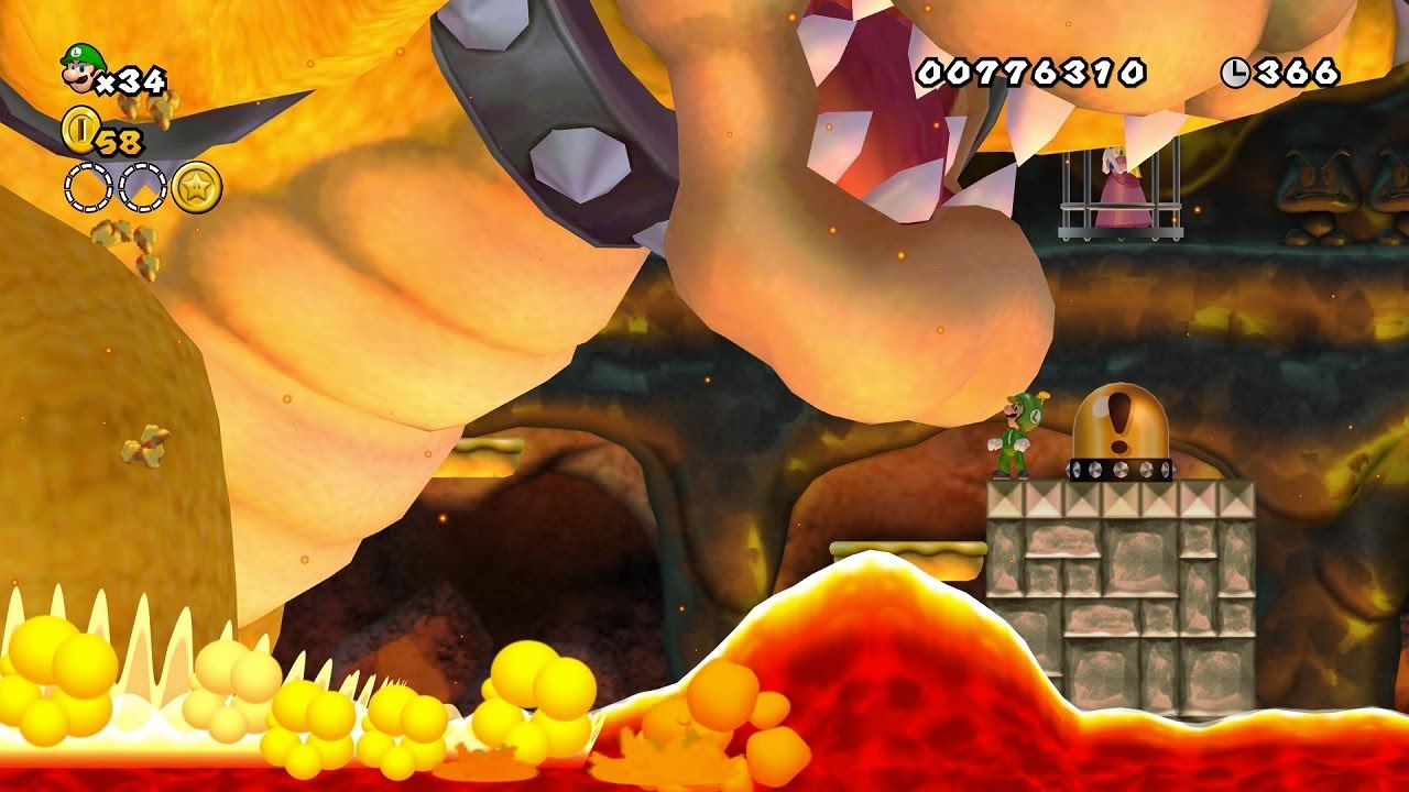 Can LUIGI BEAT a 2X Super Sized BOWSER? YouTube