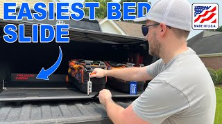 Trunck Tray Truck Bed Slide for Silverado - No Drill, Super Simple!