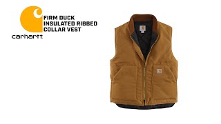XL カーハートRelaxed Fit Firm Duck Vest ブラウン Carhartt 106676 - Relaxed Fit Firm Duck Insulated Ribbed Collar