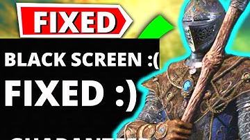 Elden Ring Black Screen