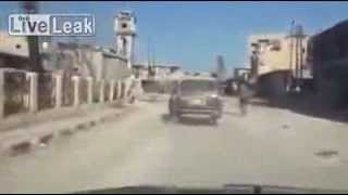 Driving Through Al Qusayr &amp; Aftermath   Syria War 9 06 2013