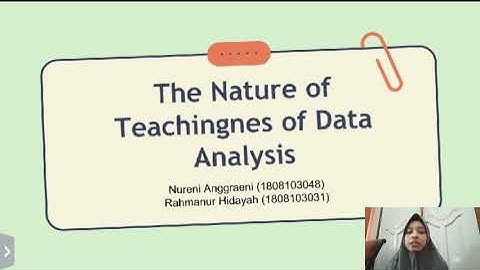 Sociolinguistic: The Nature of Teachingnes of Data Analysis