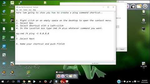 How to create a command line shortcut??eg:PING