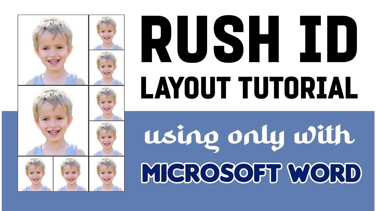 Id Layout With Microsoft Word Tutorial 2x2 1x1 Youtube