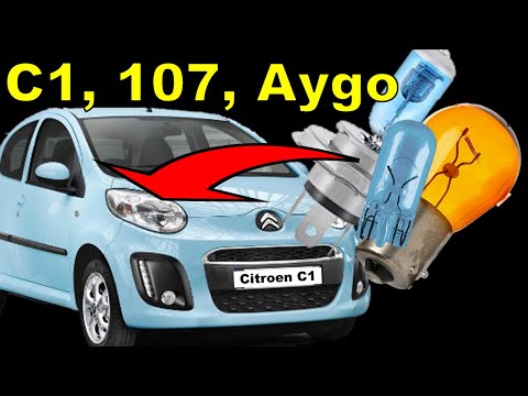 Citroen C1 Headlight Bulb Change | NO Headlight Removal | ALL Bulbs