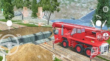 Pipe Replacement By Large Crane | Heavy Machines & Mining Simulator Android Gameplay HD