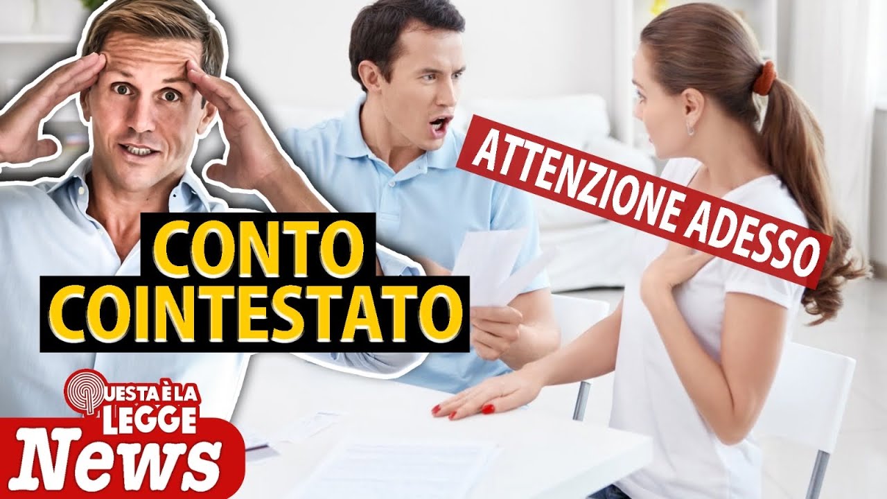 ATTENZIONE al CONTO COINTESTATO: ecco cosa si rischia ora | Avv. Angelo Greco