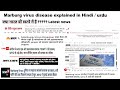 Marburg virus disease 2023 explained in hindi/urdu