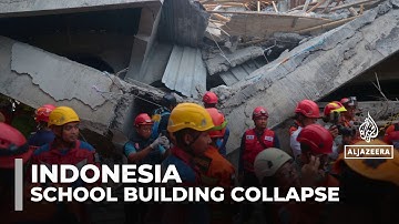 School collapse in Indonesia leaves three dead, 38 missing