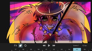 DIRTY BIRD—Hazbin Hotel Adam Fan Animation + progress