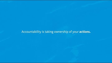 Core values: Accountability